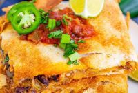 Easy Sheet Pan Chicken Quesadillas