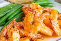 Crispy Garlic Butter Air Fryer Shrimp