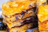 Pillowy Blueberry Pancakes