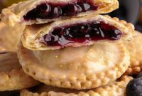 Golden Air Fryer Blueberry Hand Pies