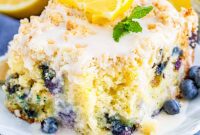 Vibrant Lemon Blueberry Crumb Cake