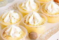 Festive Eggnog Pudding Delights