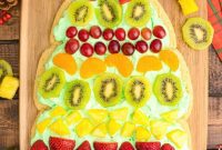 Christmas Tree Fruit Pizza Delight