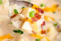 Effortless Slow Cooker Potato Soup with Frozen Potatoes