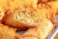 Spicy Creamy Egg Roll Poppers