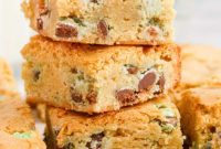 Pastel Easter Blondie Bars