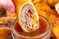Crispy French Dip Au Jus Rolls