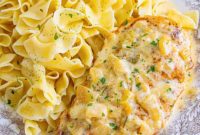 Velvety Garlic Chicken Sheet Pan Dinner