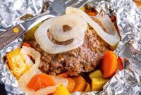 Foil Packet Burger Dinners