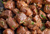 Perfect Air Fryer Garlic Butter Steak Bites