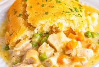 Comforting Chicken Biscuit Bake