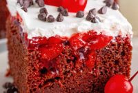 Decadent Black Forest Cherry Poke Cake