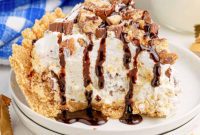 Decadent No Bake Twix Pie