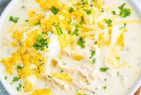 Creamy White Chicken Enchilada Soup