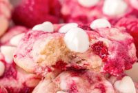 Dreamy Raspberry White Chocolate Cookies
