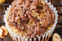 Rippled Nutella Banana Bread Muffins