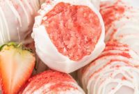Decadent Strawberry Cake Bites