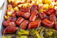 One-Pan Roasted Kielbasa Dinner