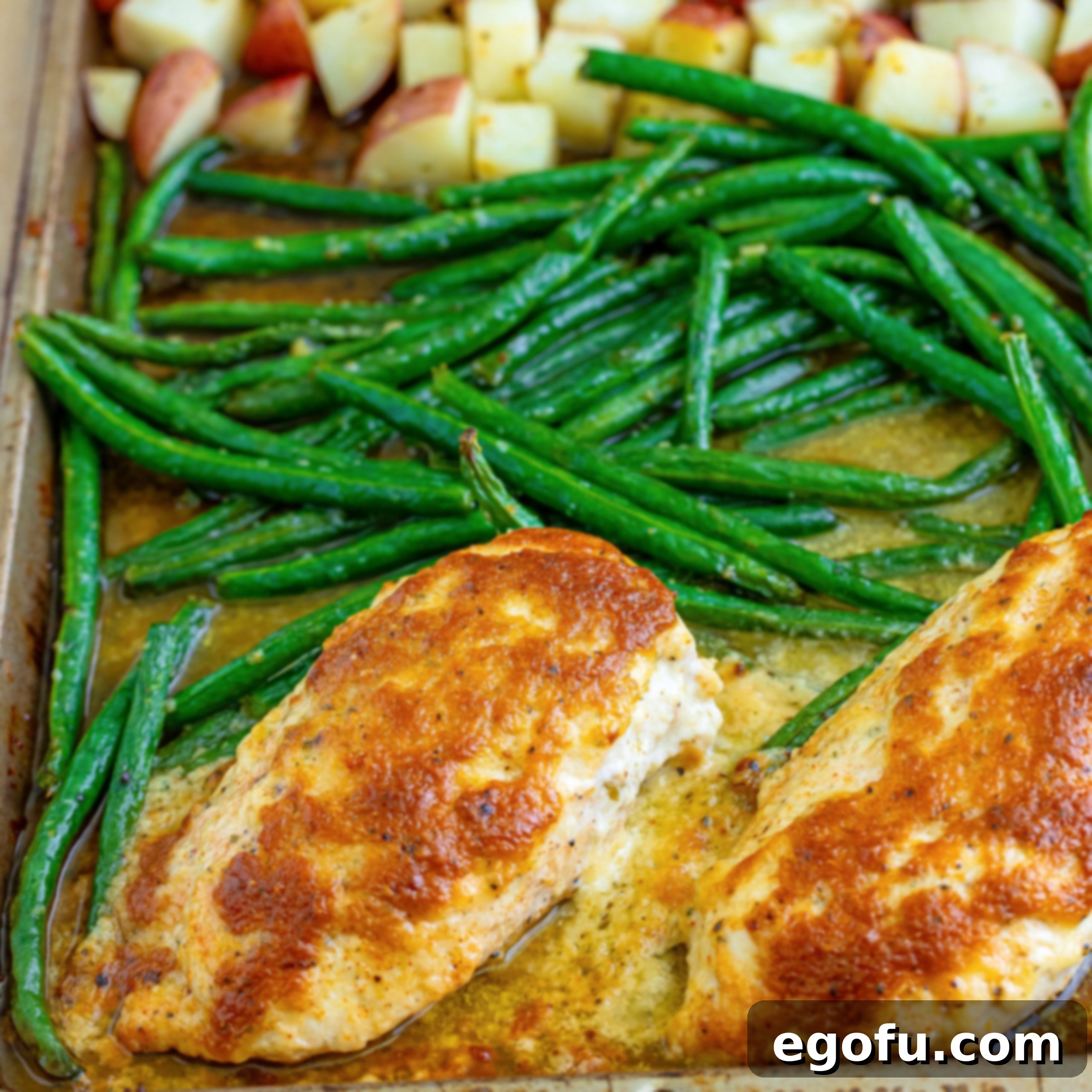 One-Pan Garlic Parmesan Chicken Dinner for Two 1 featured 156941