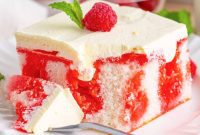 Luscious Raspberry Poke Cake