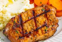 Tangy Balsamic Glazed Pork Chops