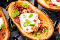 Golden Air-Fried Potato Boats