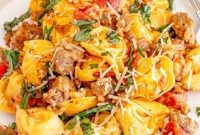 Creamy One-Pot Sausage Tortellini