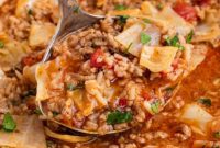 Deconstructed Cabbage Roll Soup