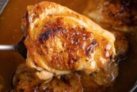 Cozy Slow Cooker Chicken Thighs and Gravy for Two