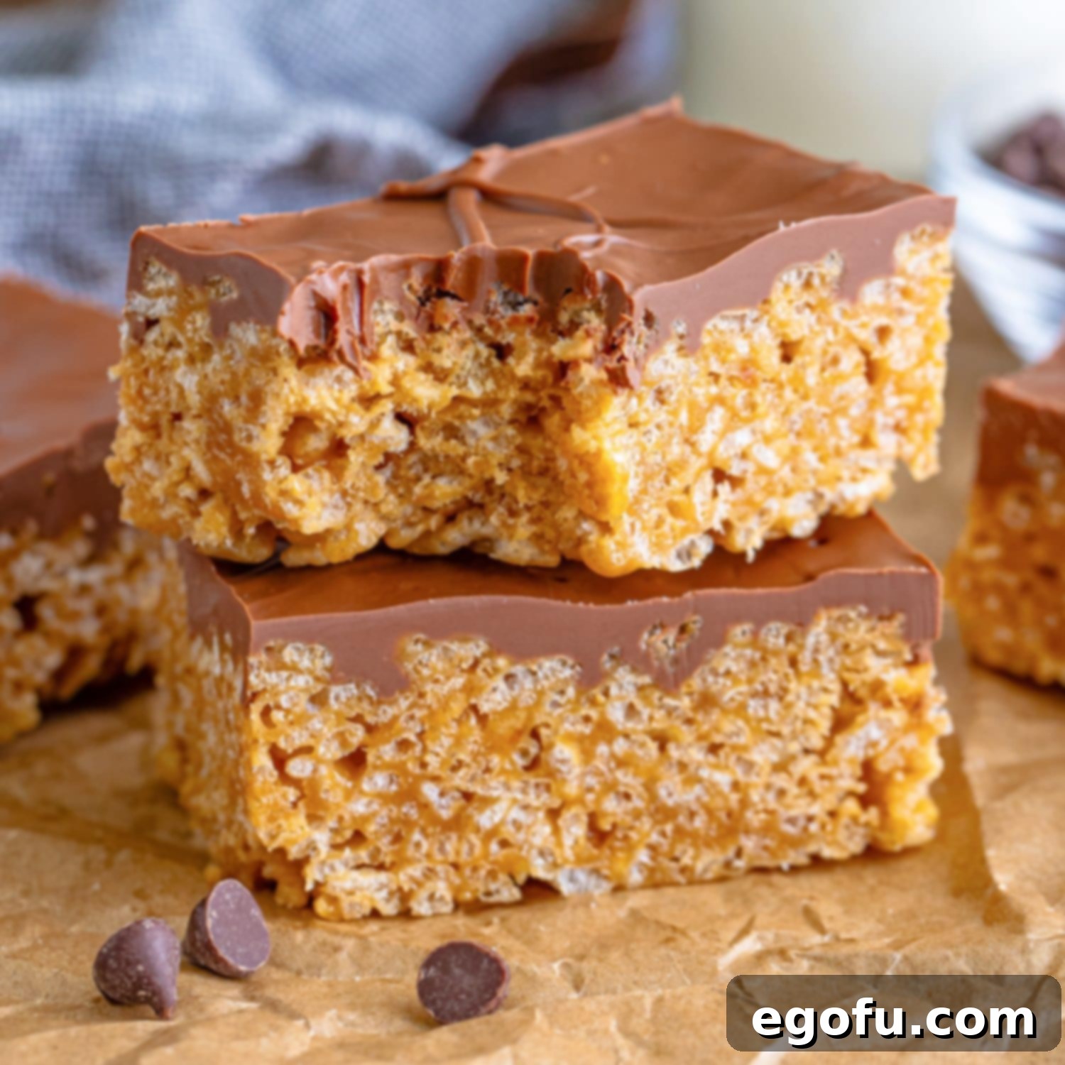 Crispy Peanut Butter Dream Bars 1 featured 174648