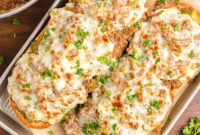 Loaded Philly Cheesesteak Garlic Bread