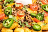 Crispy Tater Tot Nachos