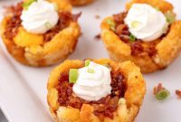 Ultimate Loaded Tater Tot Cups