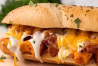 Loaded Chicken Bacon Ranch Baked Subs