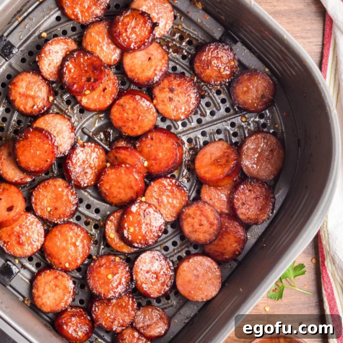 Sweet and Sticky Air Fryer Kielbasa 1 featured 185966