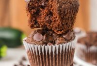 Secretly Healthy Chocolate Zucchini Muffins