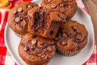 Decadent Costco Double Chocolate Muffins