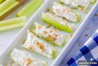 Whipped Cream Cheese Celery Sticks