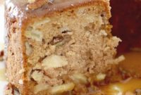 Crisp Apple Cake with Golden Caramel Drizzle