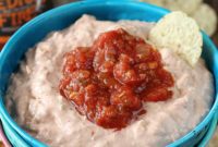 Zesty Creamy Chicken Salsa Dip