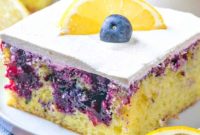 Zesty Lemon Blueberry Bliss Cake