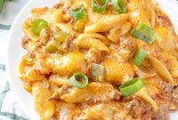 Creamy Slow Cooker Taco Pasta