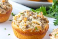 Sausage and Cream Cheese Biscuit Pockets