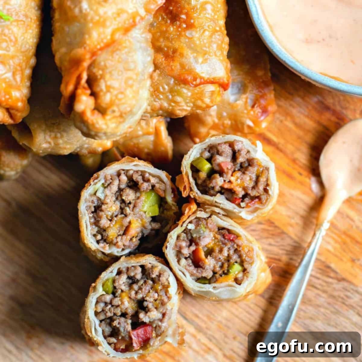 Crispy Cheeseburger Rolls 1 featured 58459
