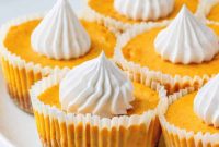 Spiced Pumpkin Cheesecake Minis