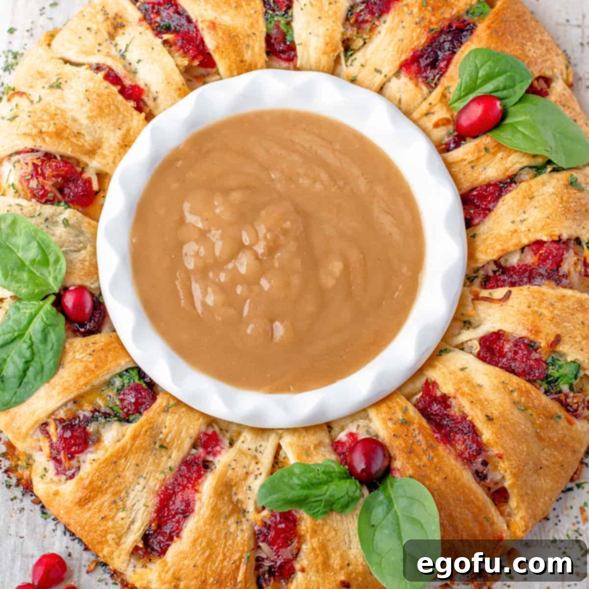 Festive Turkey Stuffing Crescent Bake 1 featured 61801