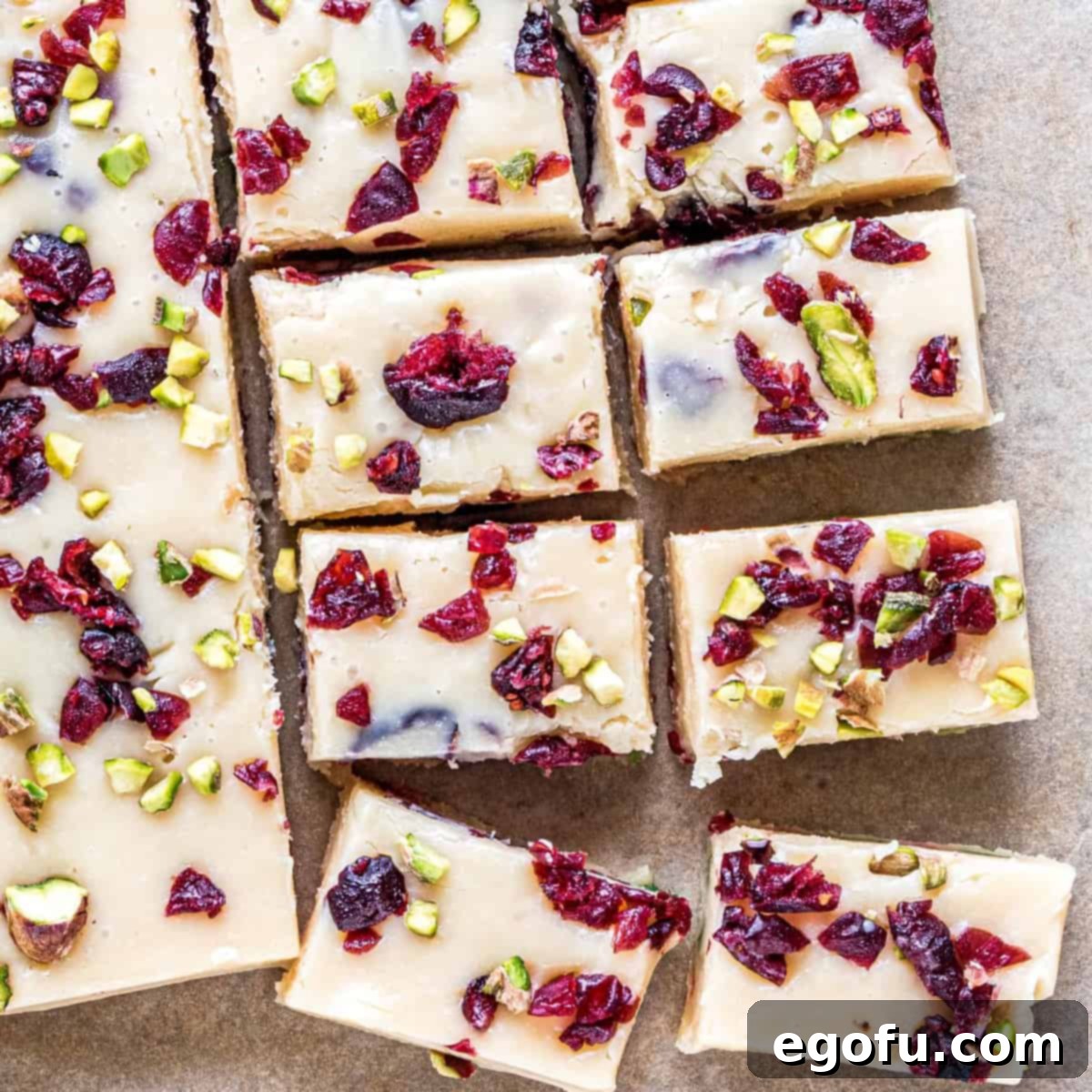 Luscious White Chocolate Cranberry Fudge 1 featured 63668
