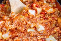 Effortless Slow Cooker Cabbage Roll Casserole