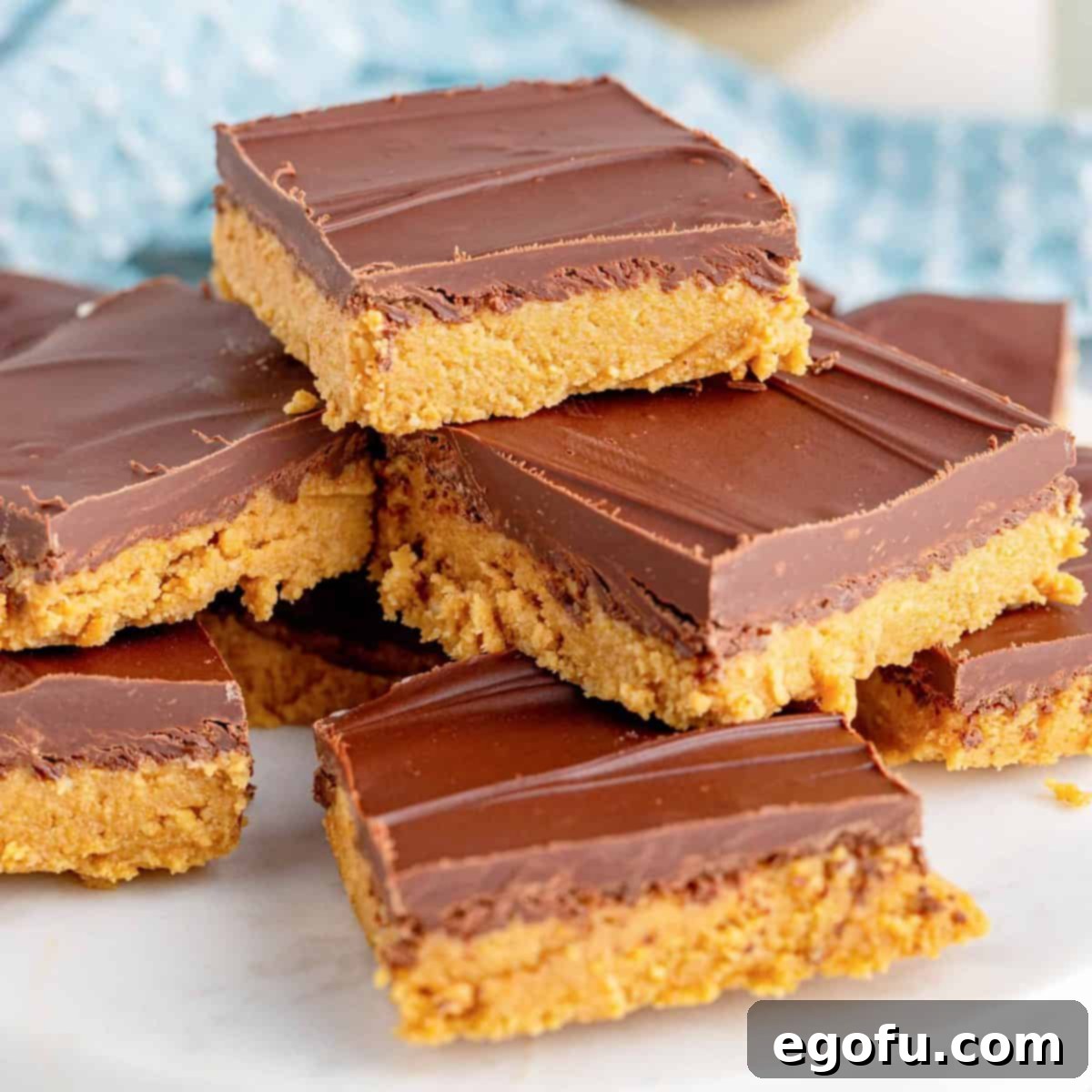 Grandma's No-Bake Peanut Butter Dream Bars 1 featured 70029