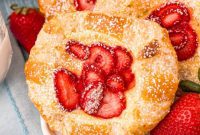 Luscious Strawberry Cheese Danish